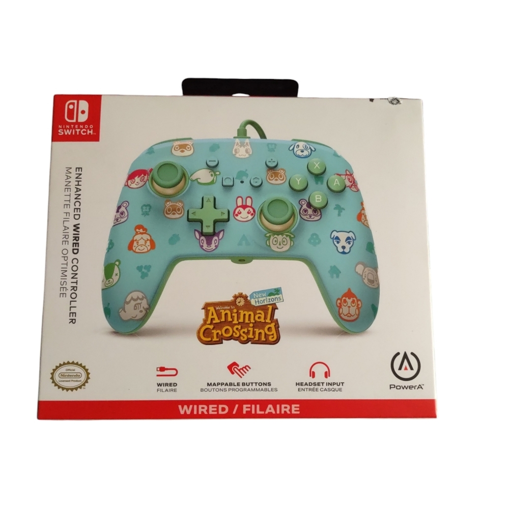 Nintendo Switch Animal Crossing Enhanced Wired Controller Power A